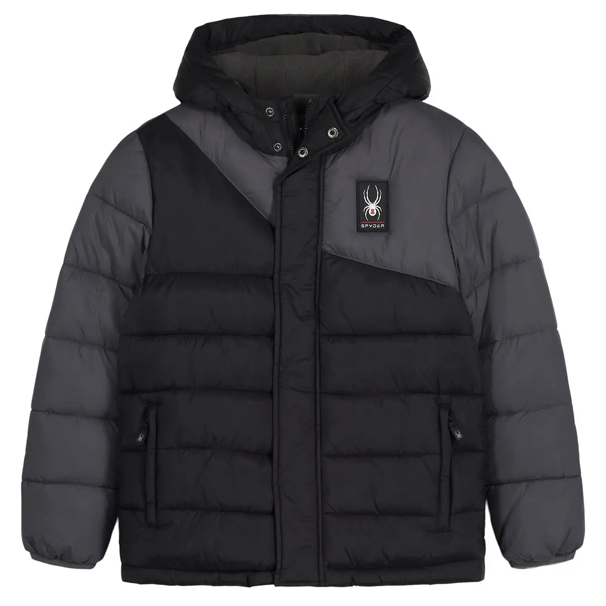 Spyder Boy's Circuit Puffer Jacket Black Jackets - Tophatter Daily Deals