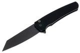 Protech Malibu Fipper - Black Textured Handle - Black Reverse Tanto Magnacut Blade - 5406 Folding Knives - Tophatter Daily Deals