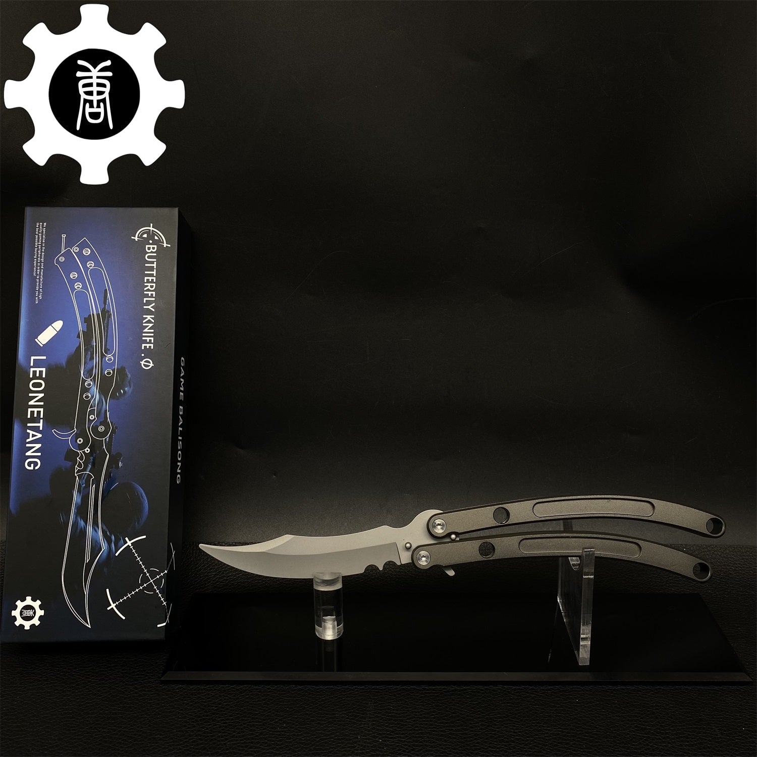 Black Market Butterfly Knife High-End CNC Balisong Trainer - Tophatter Daily Deals