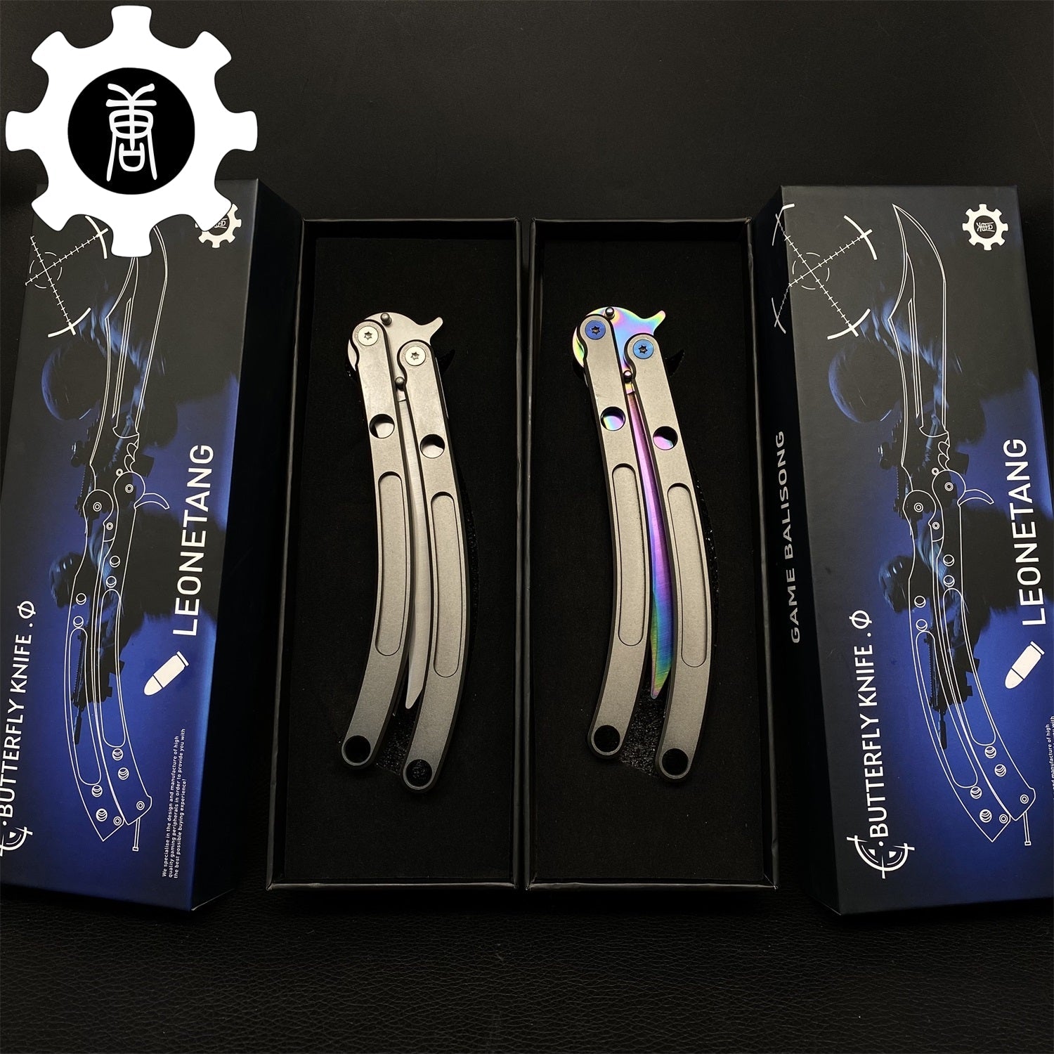 Black Market Butterfly Knife High-End CNC Balisong Trainer - Tophatter Daily Deals