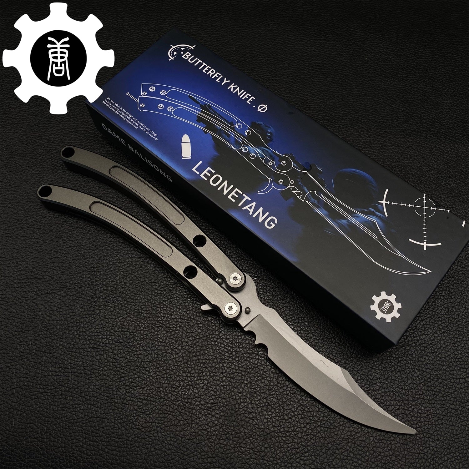 Black Market Butterfly Knife High-End CNC Balisong Trainer Black Blade Only - Tophatter Daily Deals