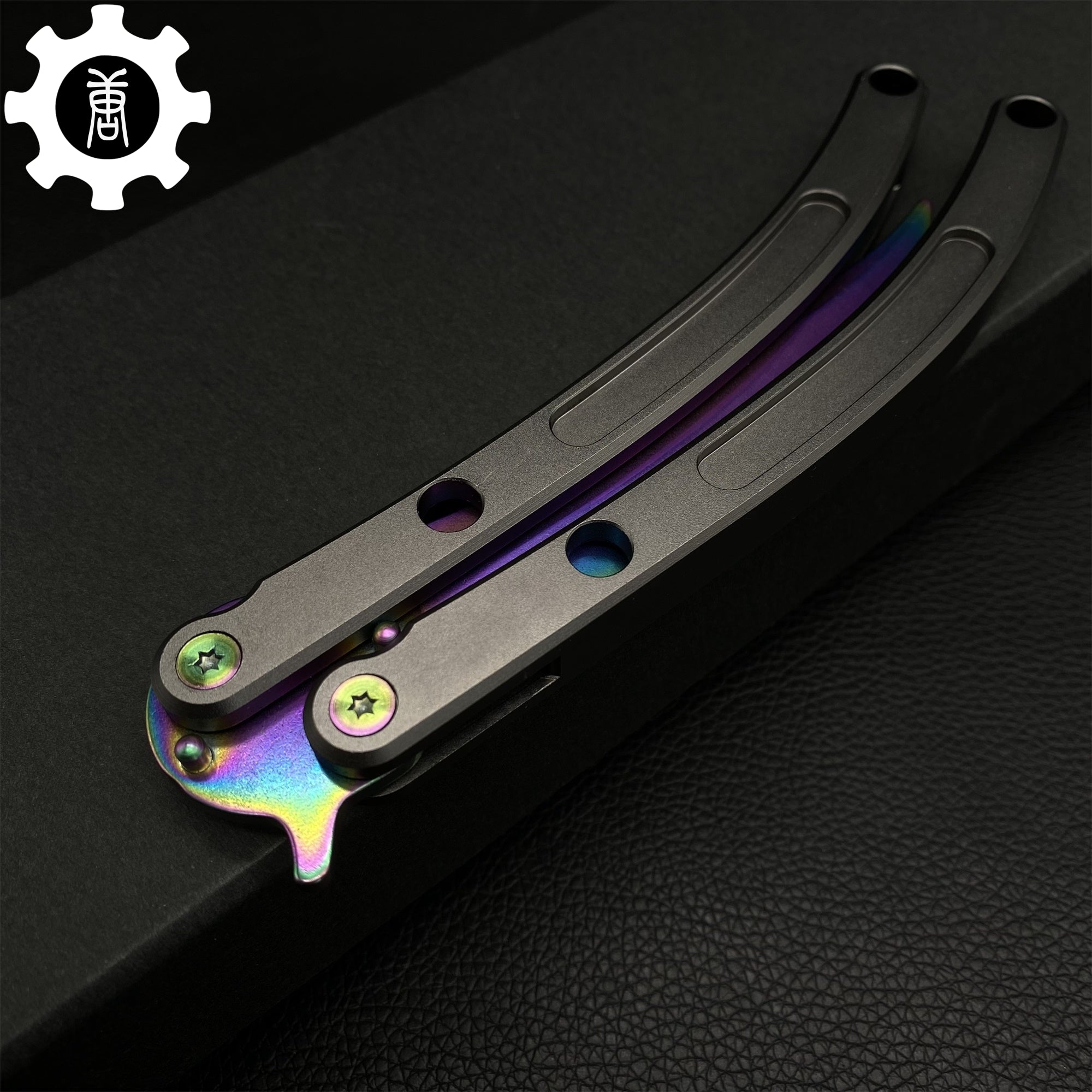 Black Market Butterfly Knife High-End CNC Balisong Trainer - Tophatter Daily Deals