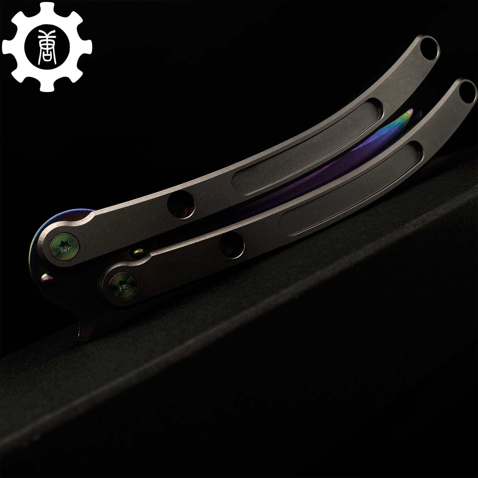 Black Market Butterfly Knife High-End CNC Balisong Trainer - Tophatter Daily Deals