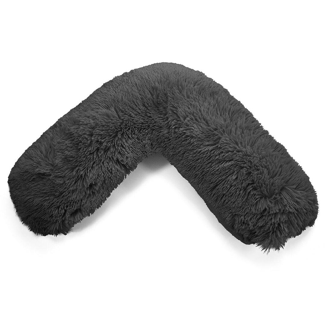 Pillowcases for V Shaped Pillow - Teddy Cuddles V Shape Pillow Case For Soft Back Neck Nursing Pregnancy Support Black Pillows - Tophatter Daily Deals