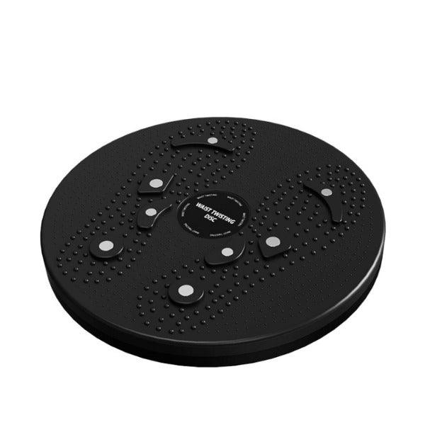 Exercise Twist Board - Waist Disc Board Twister Aerobic Exercise Foot Massage Fitness Reflexology Magnets Simply Fit Board Waist Torsion Disc Black Exercise & Fitness - Tophatter Daily Deals