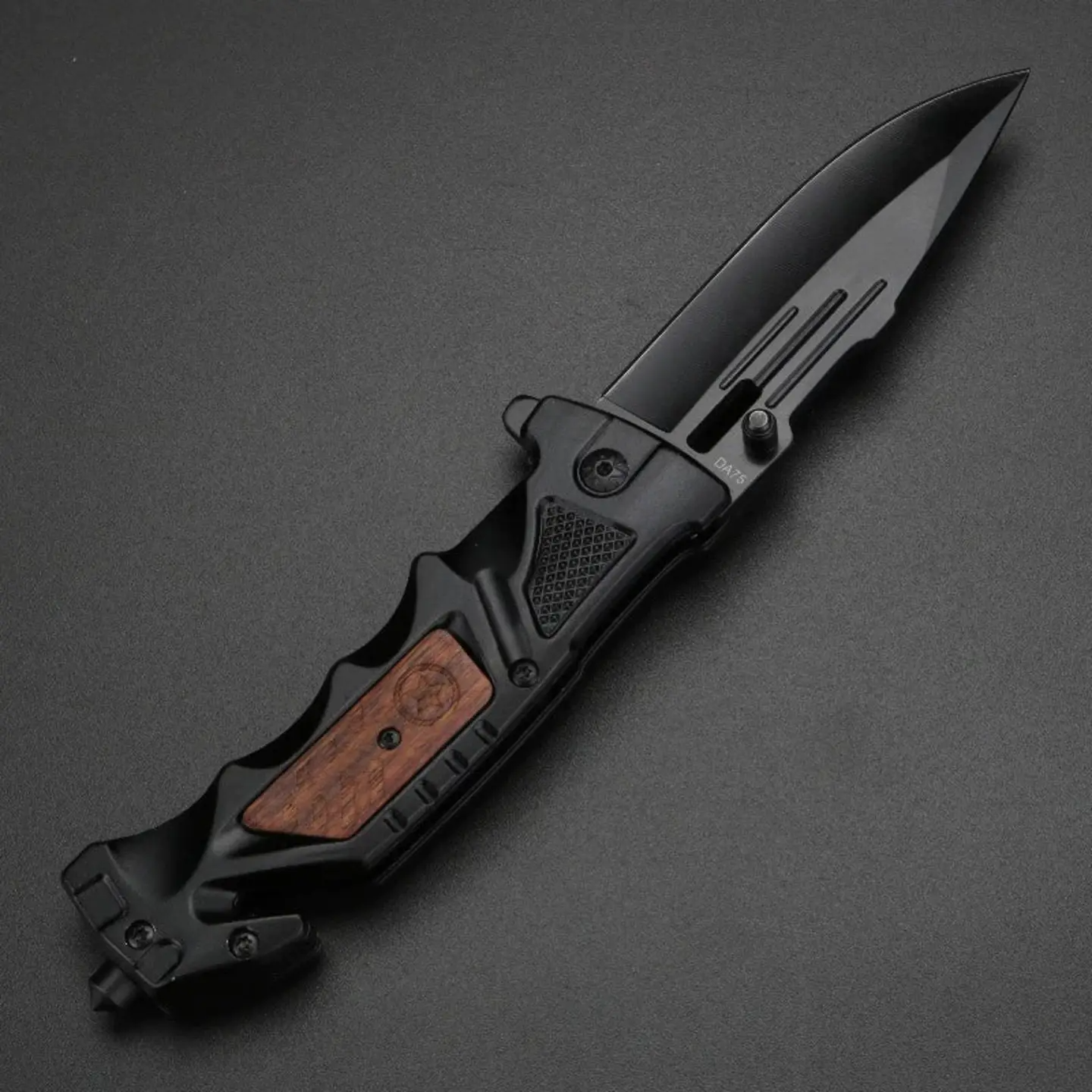 Black rope folding knife - Tophatter Daily Deals
