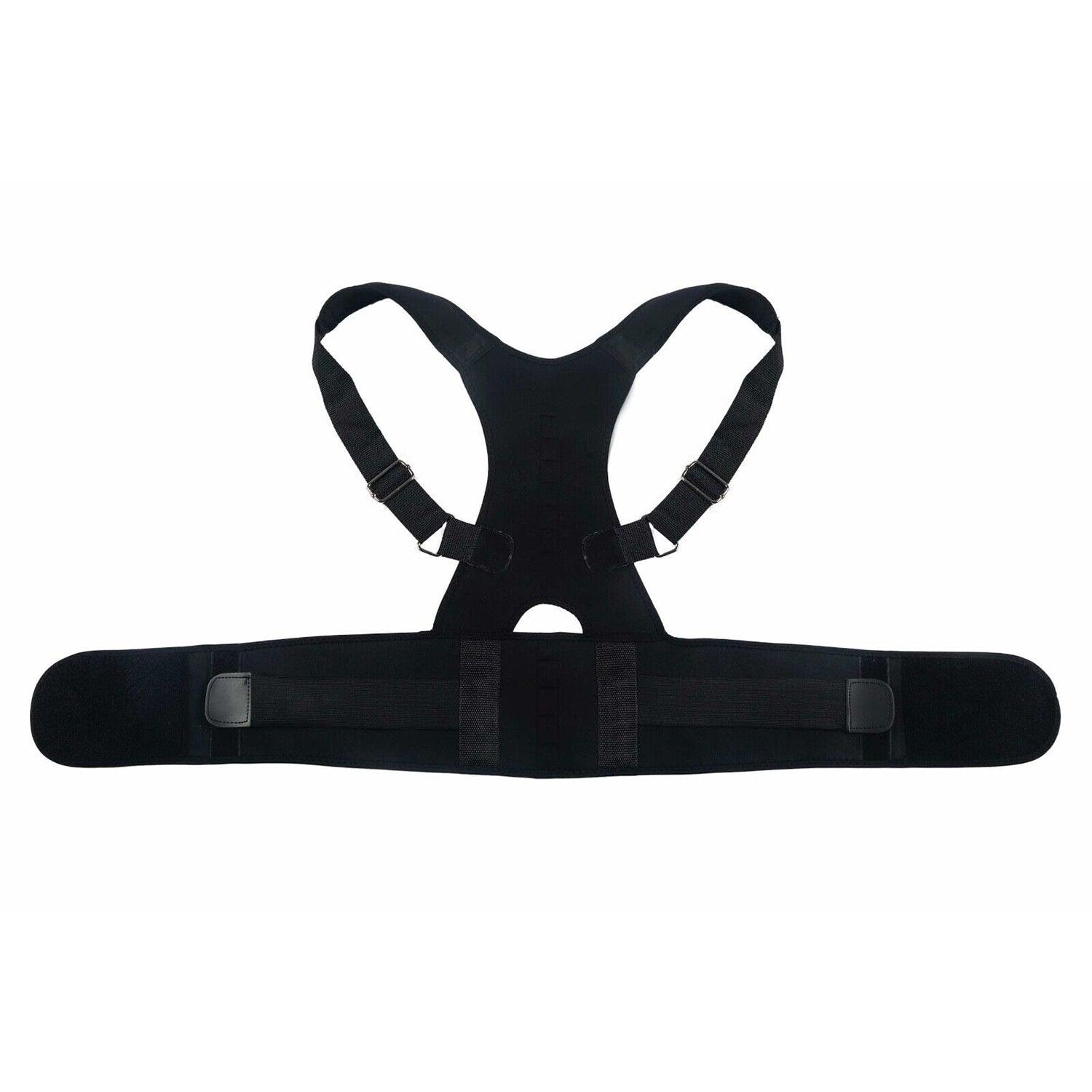 Back Brace For Posture - Magnetic Posture Corrector Adjustable Medical Clavicle Back Support Brace Exercise & Fitness - Tophatter Daily Deals