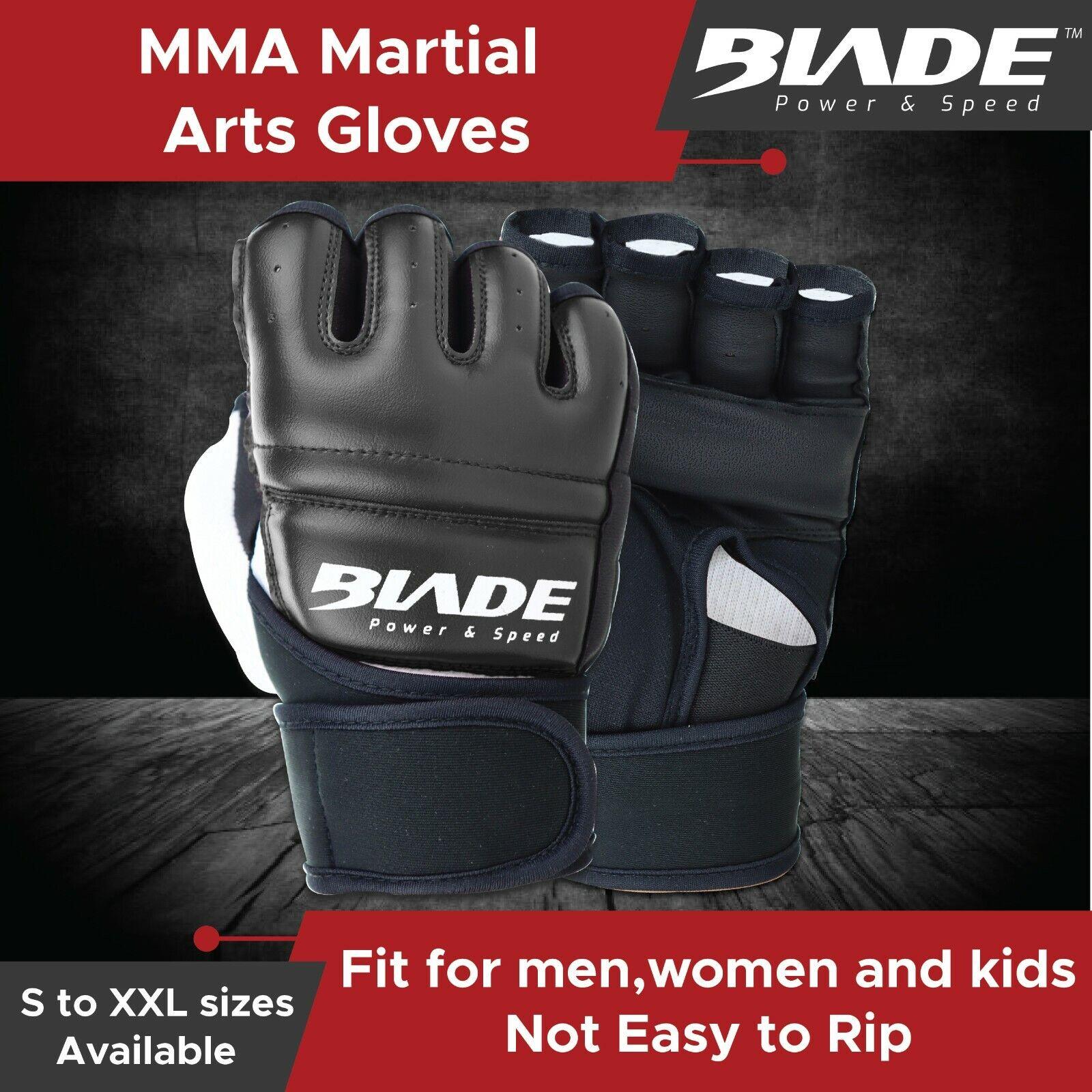 Best Boxing Gloves for Training - Blade Leather MMA Martial Arts Gloves Training Boxing Body Combat Punch Bag Sports & Outdoor - Tophatter Daily Deals