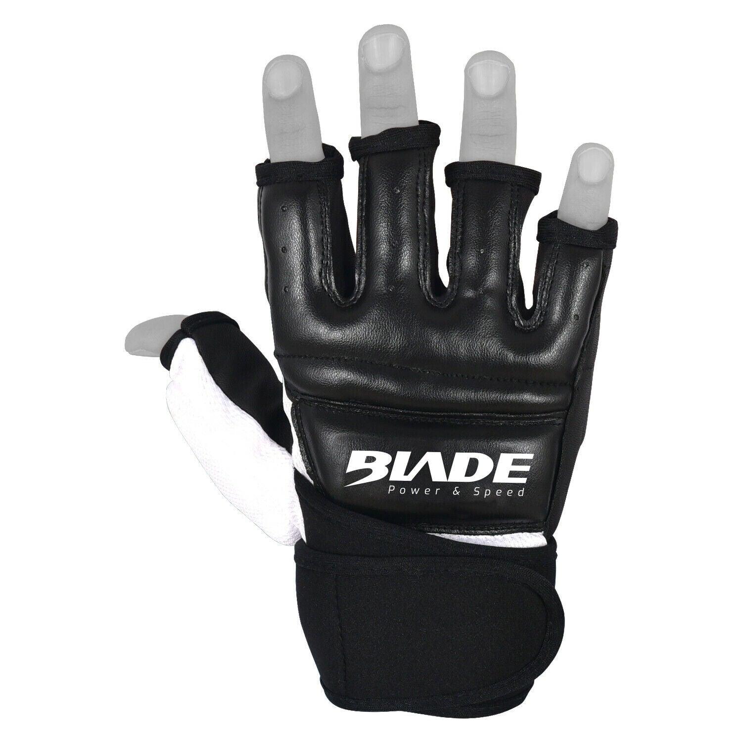 Best Boxing Gloves for Training - Blade Leather MMA Martial Arts Gloves Training Boxing Body Combat Punch Bag Black Sports & Outdoor - Tophatter Daily Deals