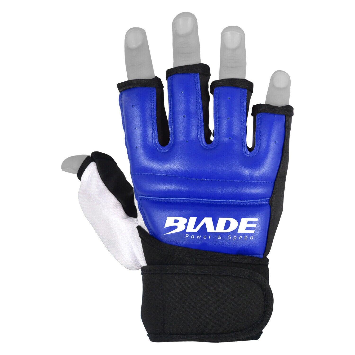 Best Boxing Gloves for Training - Blade Leather MMA Martial Arts Gloves Training Boxing Body Combat Punch Bag Blue Sports & Outdoor - Tophatter Daily Deals