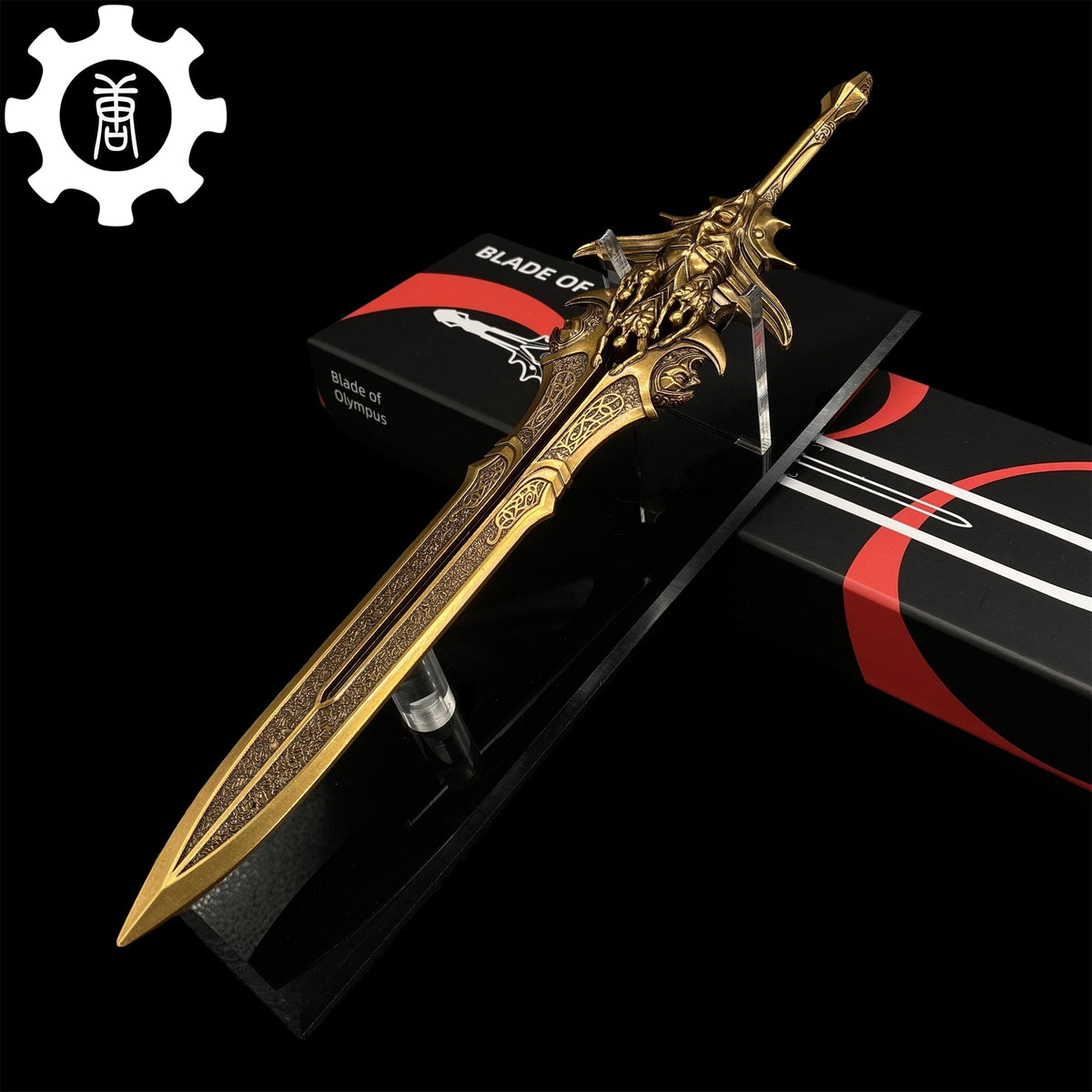 Blade Of Olympus Replica11.8" Metal Desk Display Art - Tophatter Daily Deals