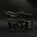 Blades Of Primordia Metal Game Prop 4 Colors Green & Stand - Tophatter Daily Deals