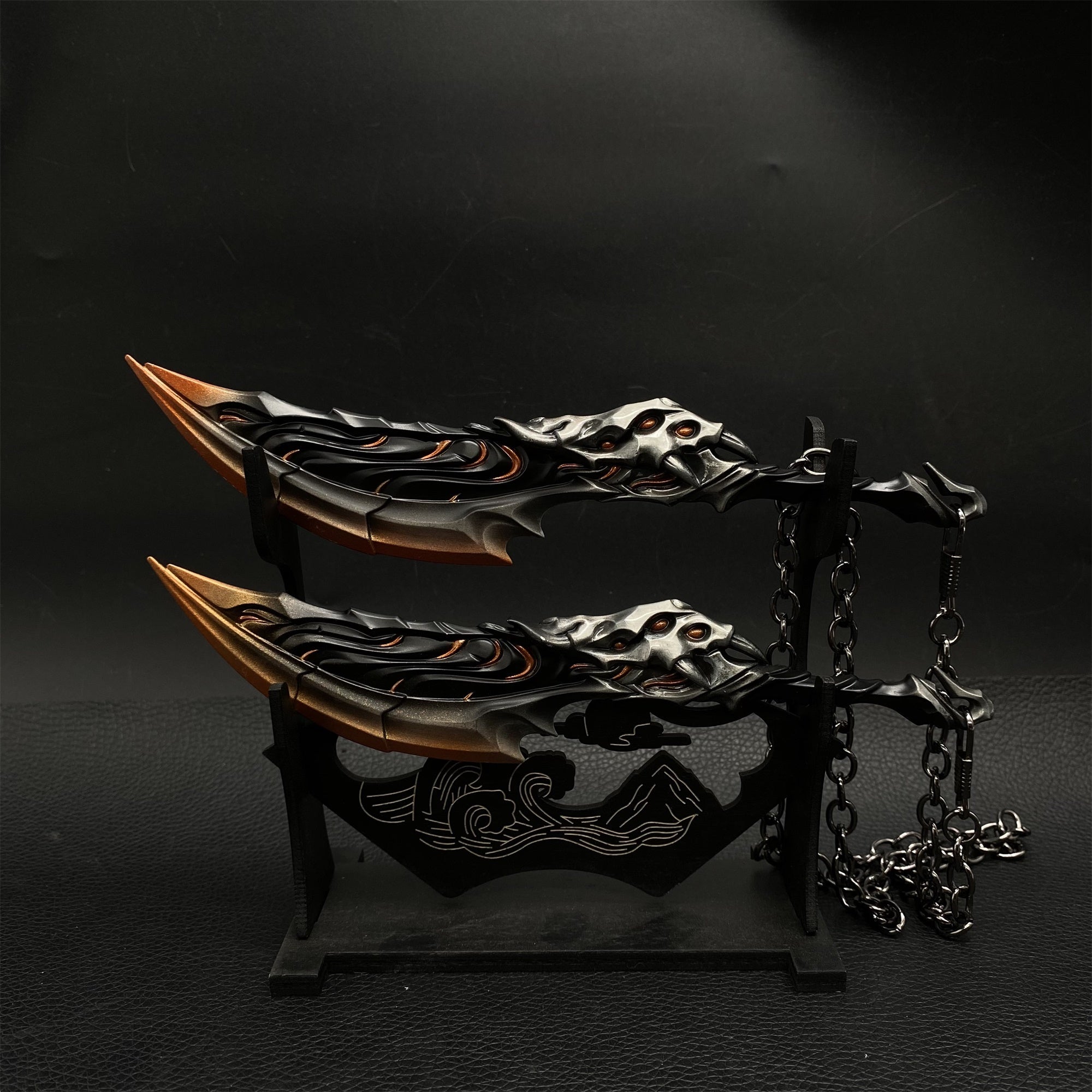 Blades Of Primordia Metal Game Prop 4 Colors Red & Stand - Tophatter Daily Deals