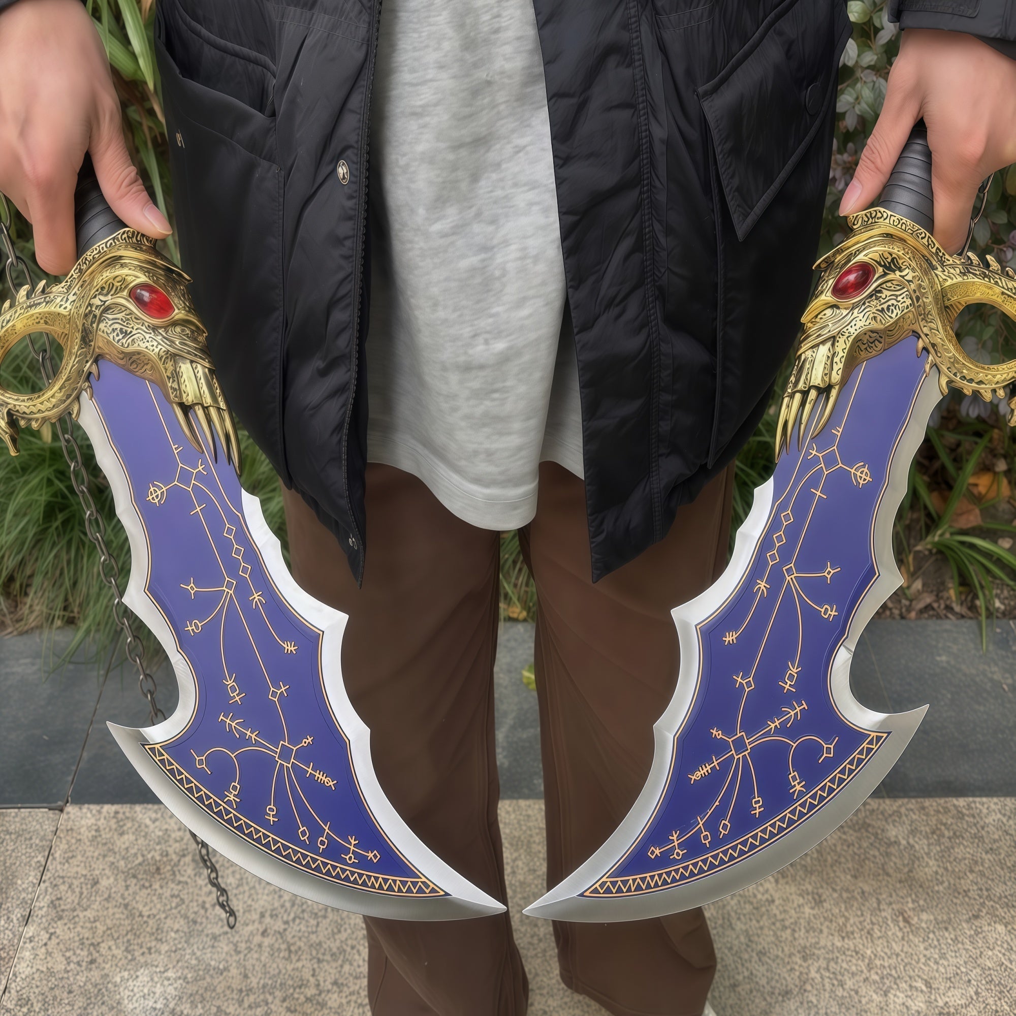 Blades of Chaos Life-size Metal Replica - Tophatter Daily Deals