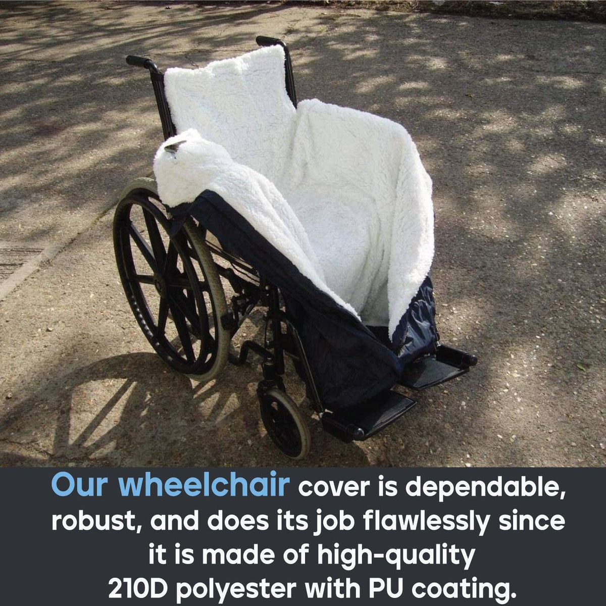 Waterproof Wheelchair Blanket - Mobility Scooter Cover Full Weather Protection Navy Cosy Aidapt Personal Care - Tophatter Daily Deals