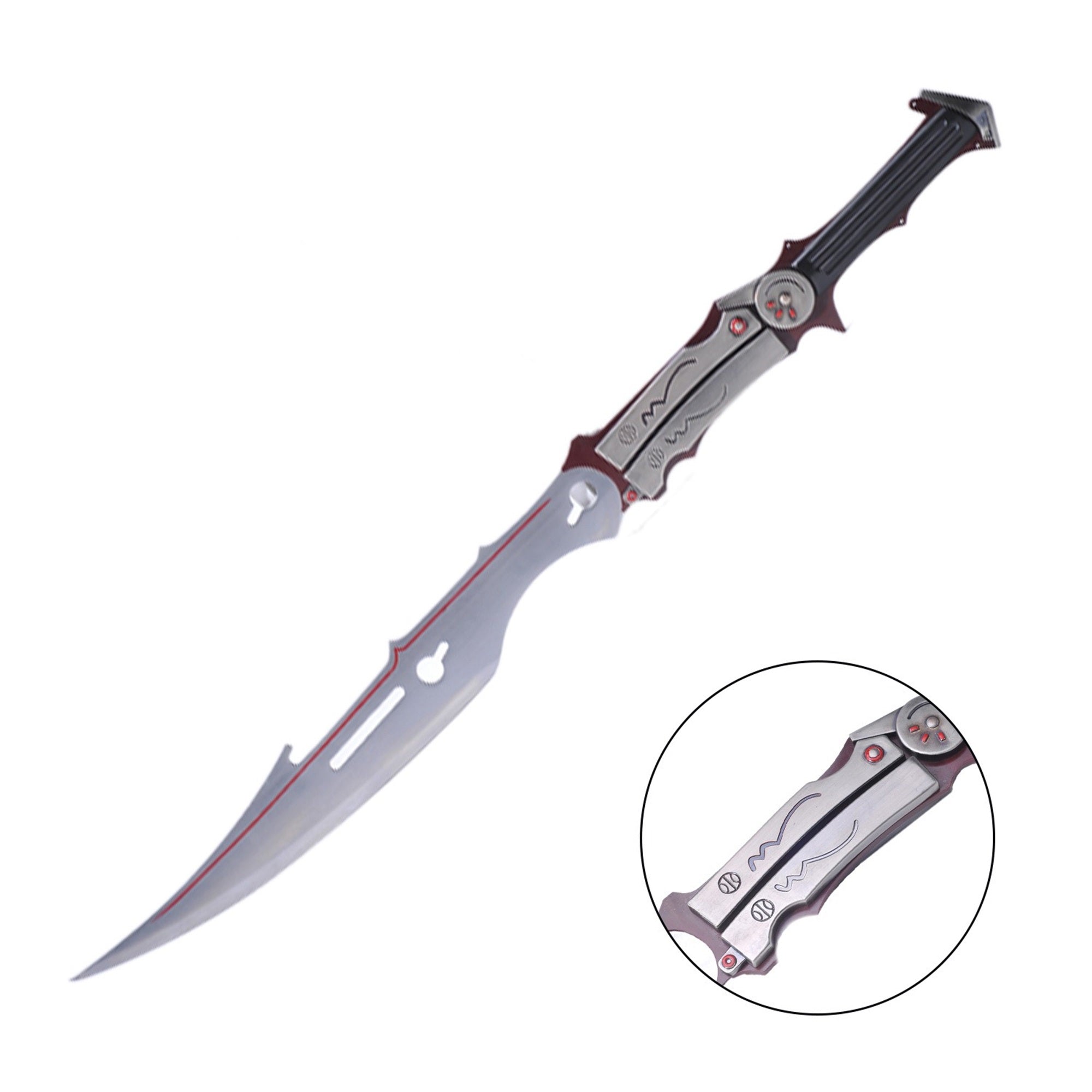 Blazefire Saber Lightning Gunblade IRL Steel Replica Blazefire Saber - Tophatter Daily Deals