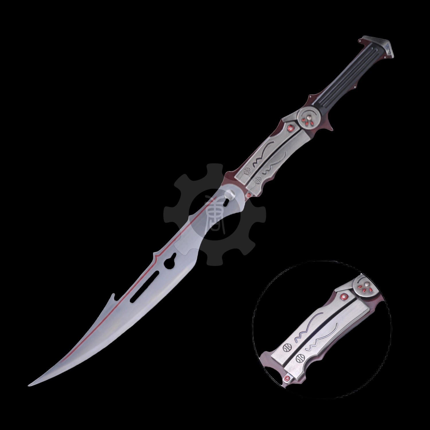 Blazefire Saber Lightning Gunblade IRL Steel Replica - Tophatter Daily Deals