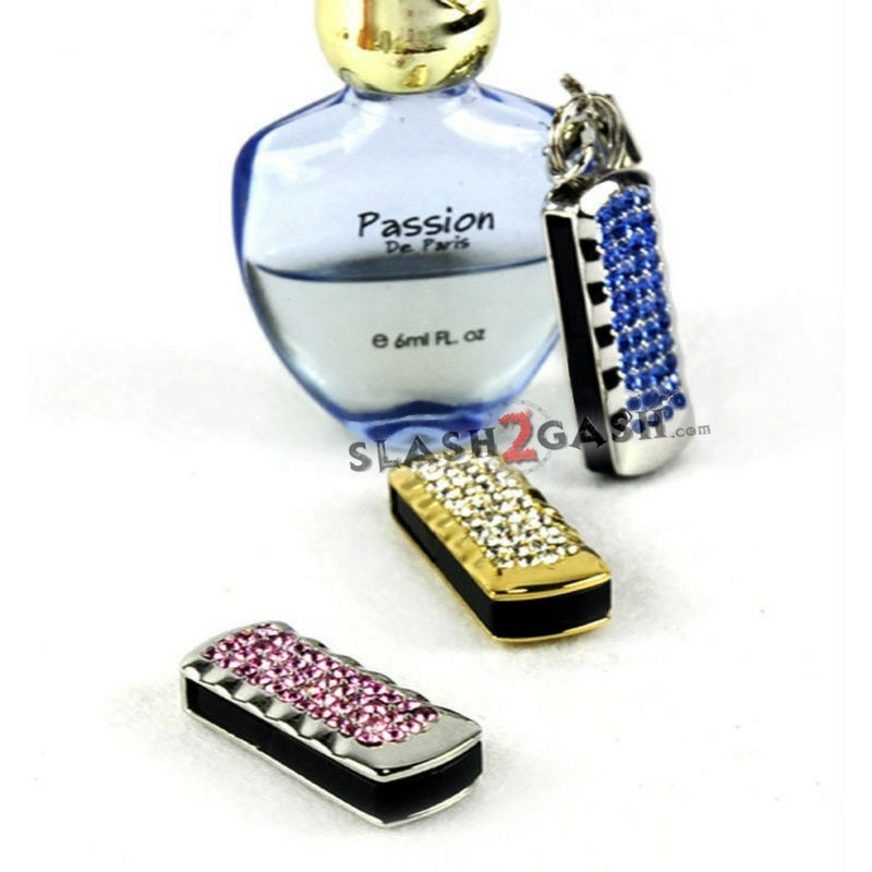 Fashion Mini Crystal Keychain Jewelry USB Flash Memory Drive - Blue USB Flash Drive - Tophatter Daily Deals