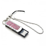 Fashion Mini Crystal Keychain Jewelry USB Flash Memory Drive 4 Colors USB Flash Drive - Tophatter Daily Deals