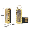 Fashion Mini Crystal Keychain Jewelry USB Flash Memory Drive - Blue USB Flash Drive - Tophatter Daily Deals