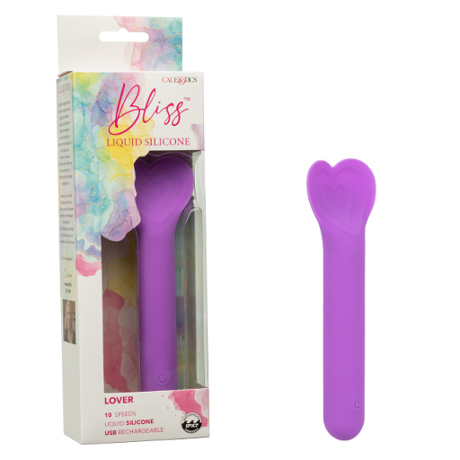 Bliss Liquid Silicone Lover Purple Heart Shaped Mini Vibrator Waterproof > Vibrators > Standard Vibrators - Tophatter Daily Deals
