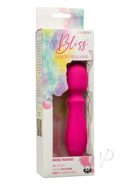Bliss Liquid Silicone Mini Wand Pink Waterproof 10 Speeds Compact Size > Sex Toys > Mini Massagers - Tophatter Daily Deals