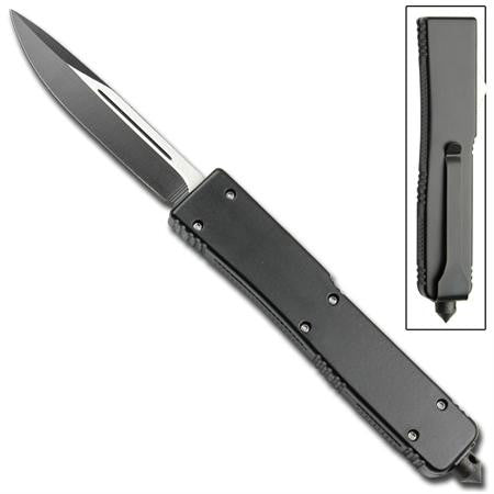 Blockade OTF Double Action Automatic Knife Black 2 Tone - Single Edge Knife-OTF - Tophatter Daily Deals