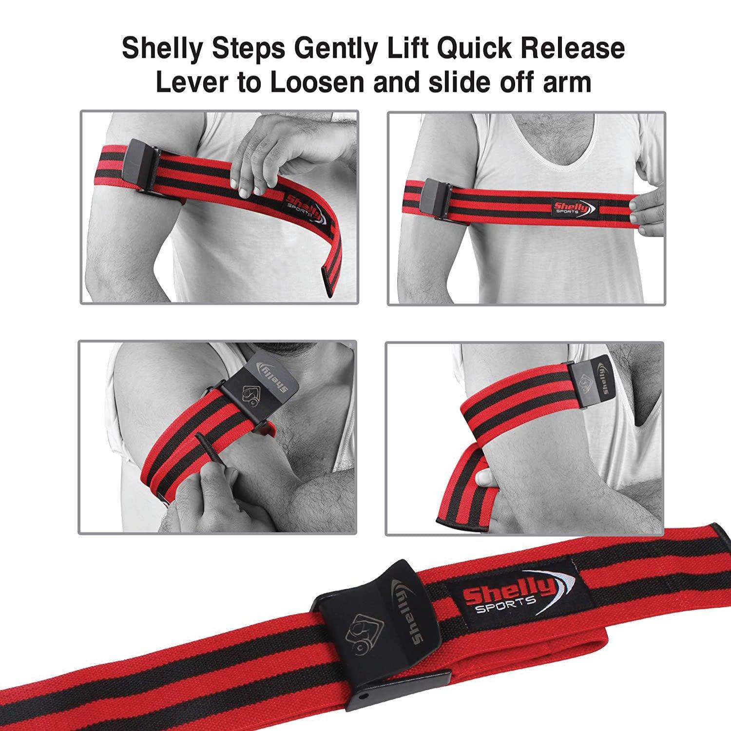 Blood Flow Restriction Bands - Shelly Blood Flow Restriction Bands Occlusion Bands Flexible for Arms and Legs Exercise Bands - Tophatter Daily Deals