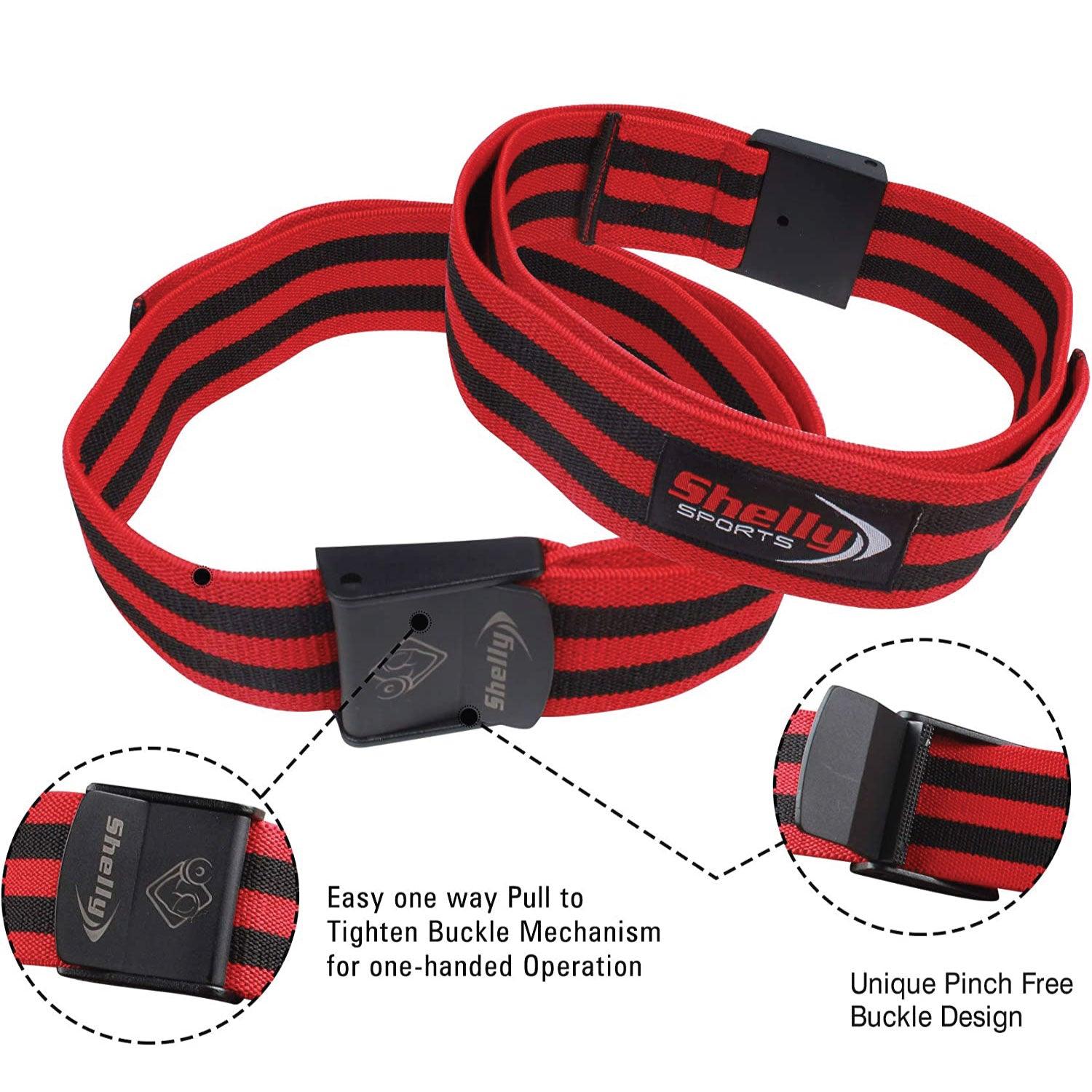 Blood Flow Restriction Bands - Shelly Blood Flow Restriction Bands Occlusion Bands Flexible for Arms and Legs Exercise Bands - Tophatter Daily Deals