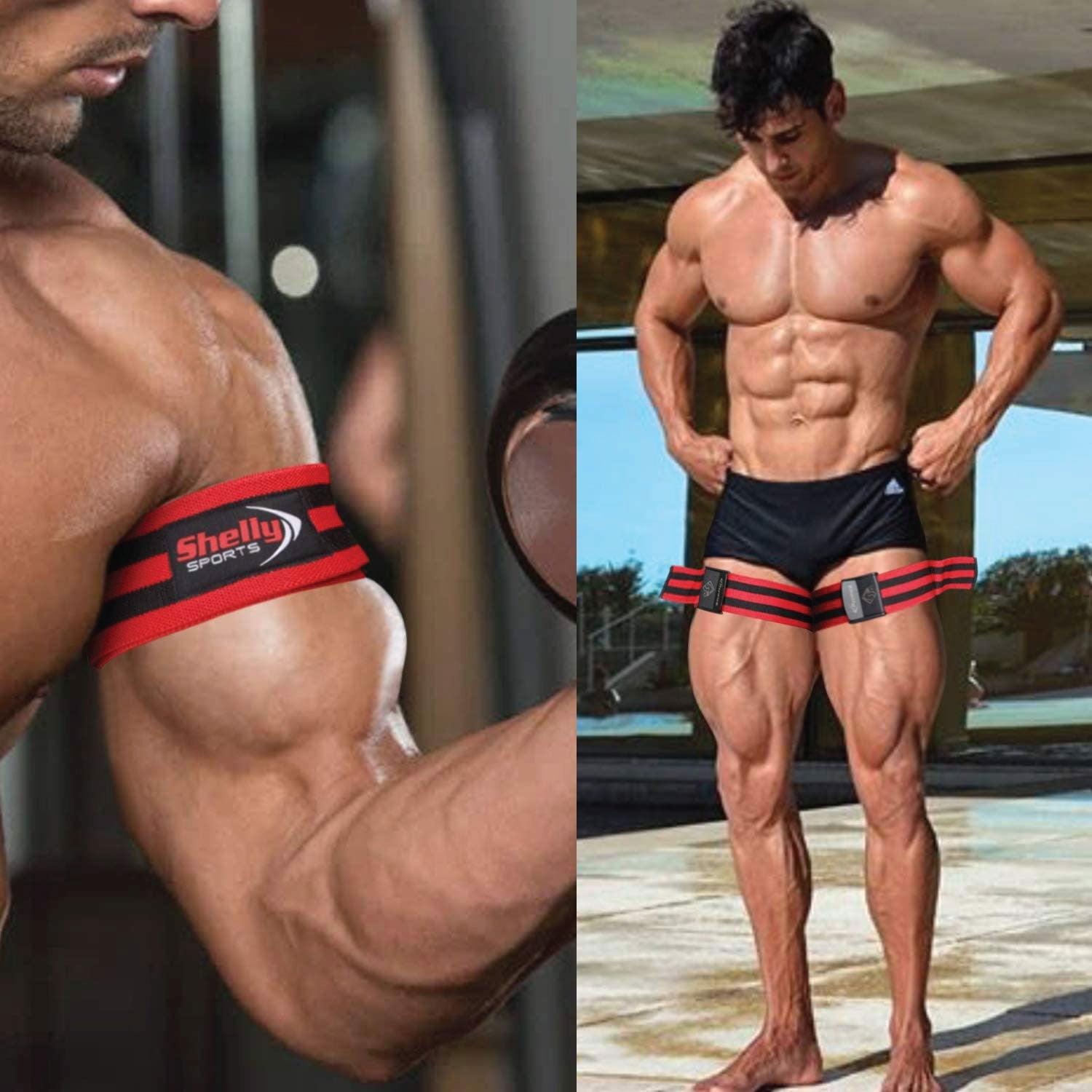 Blood Flow Restriction Bands - Shelly Blood Flow Restriction Bands Occlusion Bands Flexible for Arms and Legs Exercise Bands - Tophatter Daily Deals