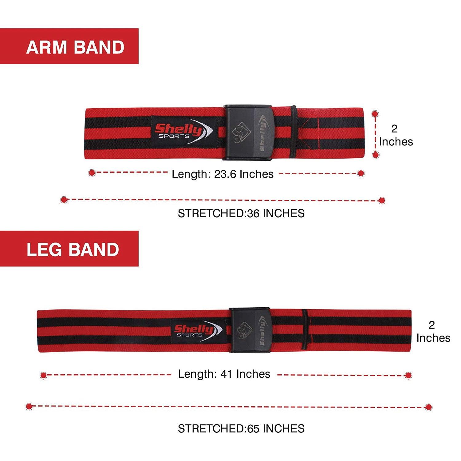 Blood Flow Restriction Bands - Shelly Blood Flow Restriction Bands Occlusion Bands Flexible for Arms and Legs Exercise Bands - Tophatter Daily Deals
