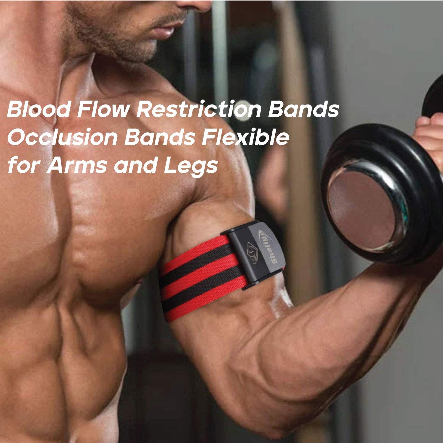 Blood Flow Restriction Bands - Shelly Blood Flow Restriction Bands Occlusion Bands Flexible for Arms and Legs Exercise Bands - Tophatter Daily Deals