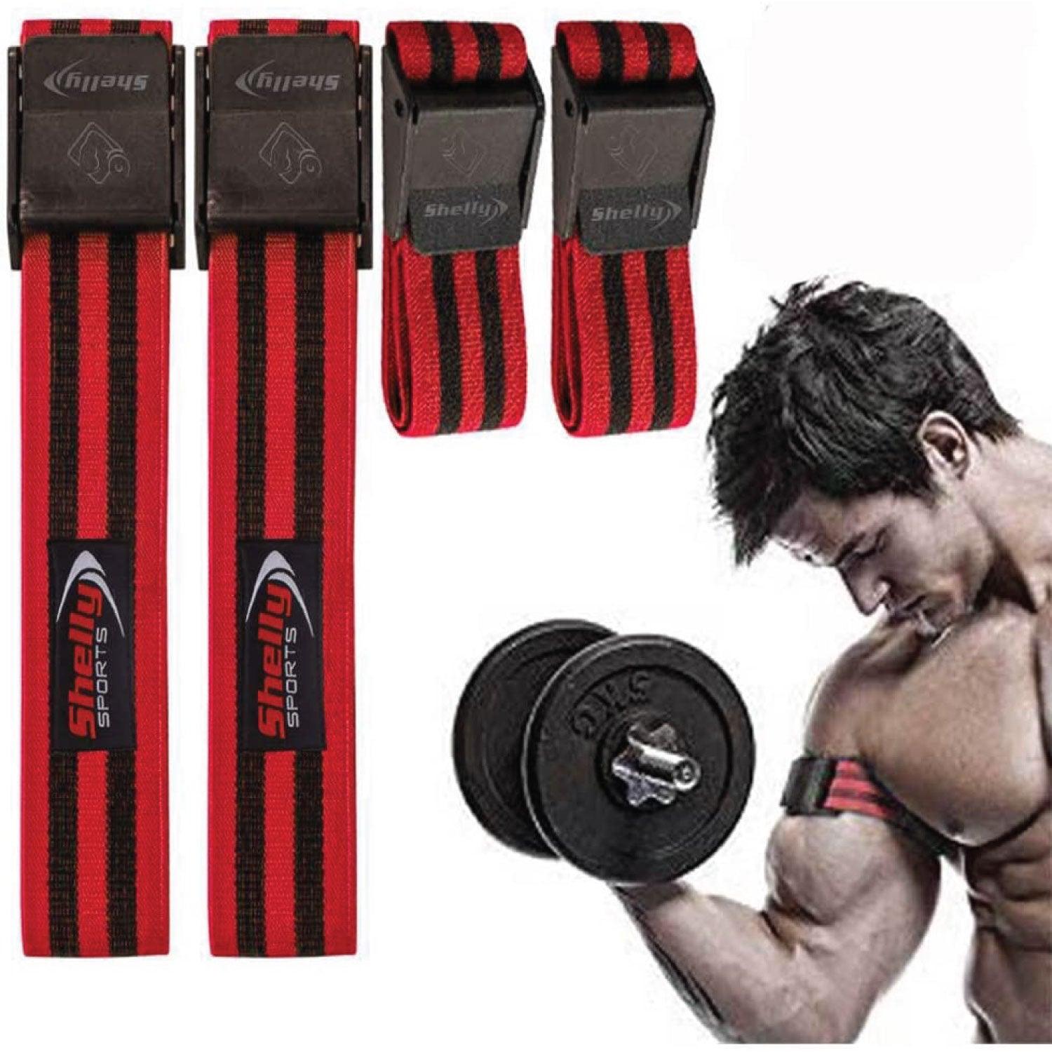 Blood Flow Restriction Bands - Shelly Blood Flow Restriction Bands Occlusion Bands Flexible for Arms and Legs Exercise Bands - Tophatter Daily Deals