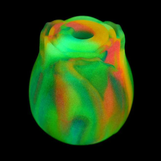 Bloomgasm Glow In The Dark Rose Suction Vibe - Tophatter Daily Deals