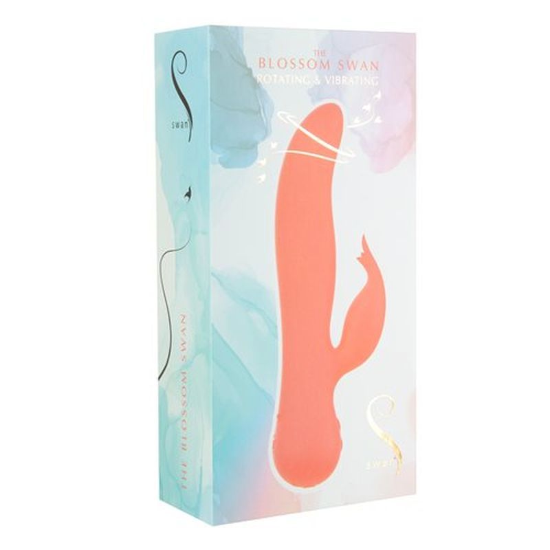 Blossom Swan Rabbit Vibrator 21cm Long x 3.8cm Diameter > Vibrators > Ladies > Rabbit - Tophatter Daily Deals