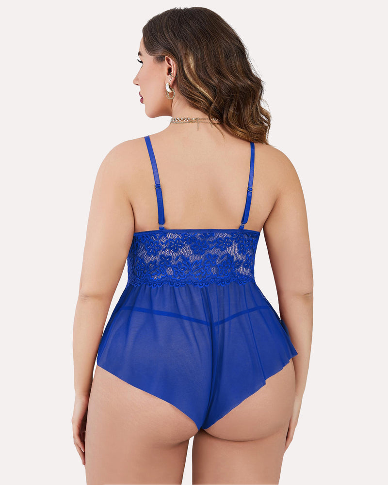 Plus Size Lingerie Lace Bodysuit Lingerie Sets-Plus size - Tophatter Daily Deals