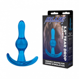 Blue Line 3.5 Inch Tear Drop Butt Plug in Transparent Blue > Anal Range > Butt Plugs - Tophatter Daily Deals