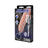 Blue Line 4.5 Inch Stainless Steel Beaded Urethral Sound in Blue > Sex Toys For Men > Sounding Rods - Tophatter Daily Deals