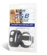 Blue Line Duo Snap Cock And Ball Ring Medium and Large Size > Clothes > Mens Leather - Tophatter Daily Deals