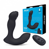Blue Line Thumper Black Prostate Flicking Remote Controlled Stimulator > Anal Range > Prostate Plugs - Tophatter Daily Deals