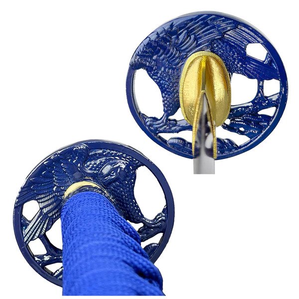 Blue Phoenix Damascus Steel Katana Swords - Tophatter Daily Deals