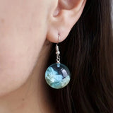 Blue Sky Cloud Design Bead Dangle Earrings Elegant Simple Style Trendy Holiday Ear Ornaments - Tophatter Daily Deals