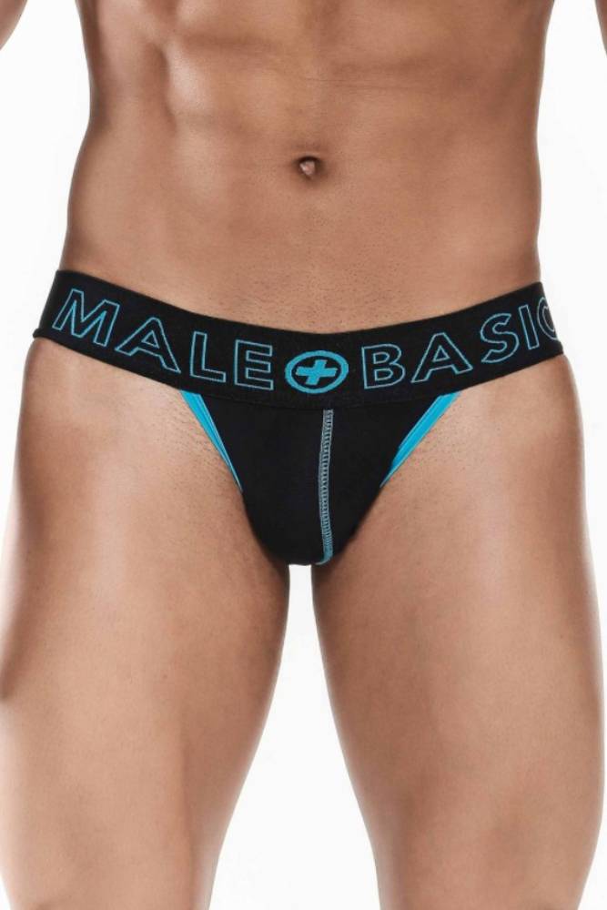 Male Basics - Neon Jockstrap - Blue - MBN04 - Tophatter Daily Deals