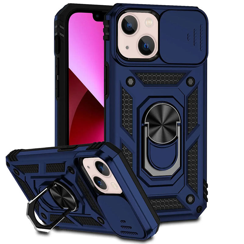 Magnetic Phone Case Rugged Ring Kickstand Fall 2025 Blue - Tophatter Daily Deals