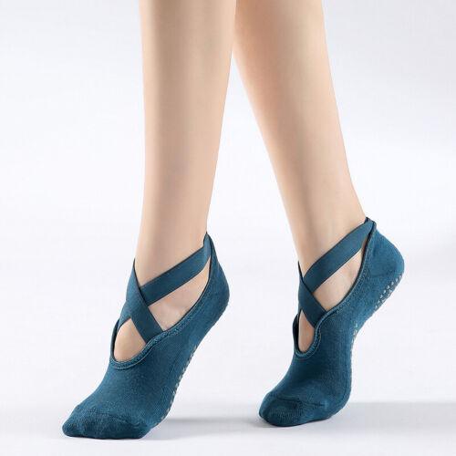 Toeless Yoga Socks - Tucketts Women's Allegro Blue Yoga Socks - Tophatter Daily Deals