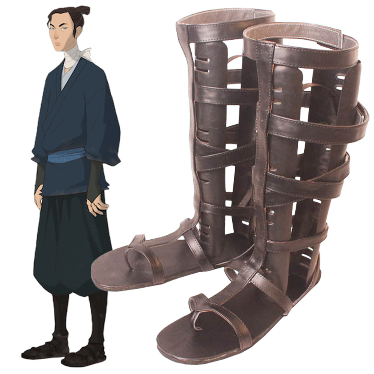 Blue Eye Samurai Mizu Shoes Cosplay Boots Shoes/Boots - Tophatter Daily Deals
