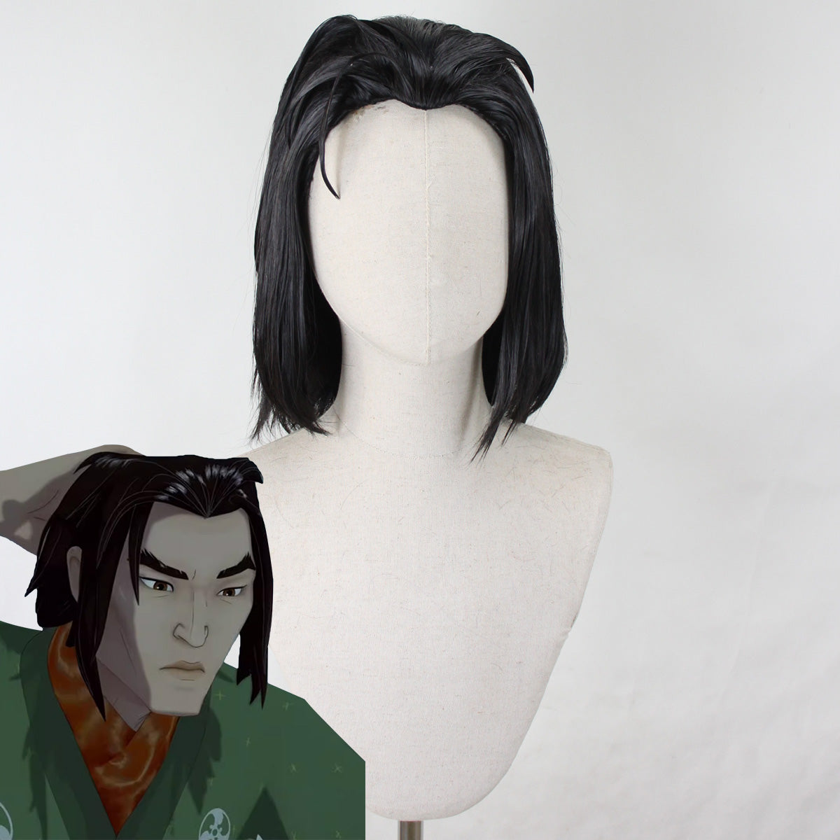Blue Eye Samurai Taigen Black Cosplay Wig Wig - Tophatter Daily Deals