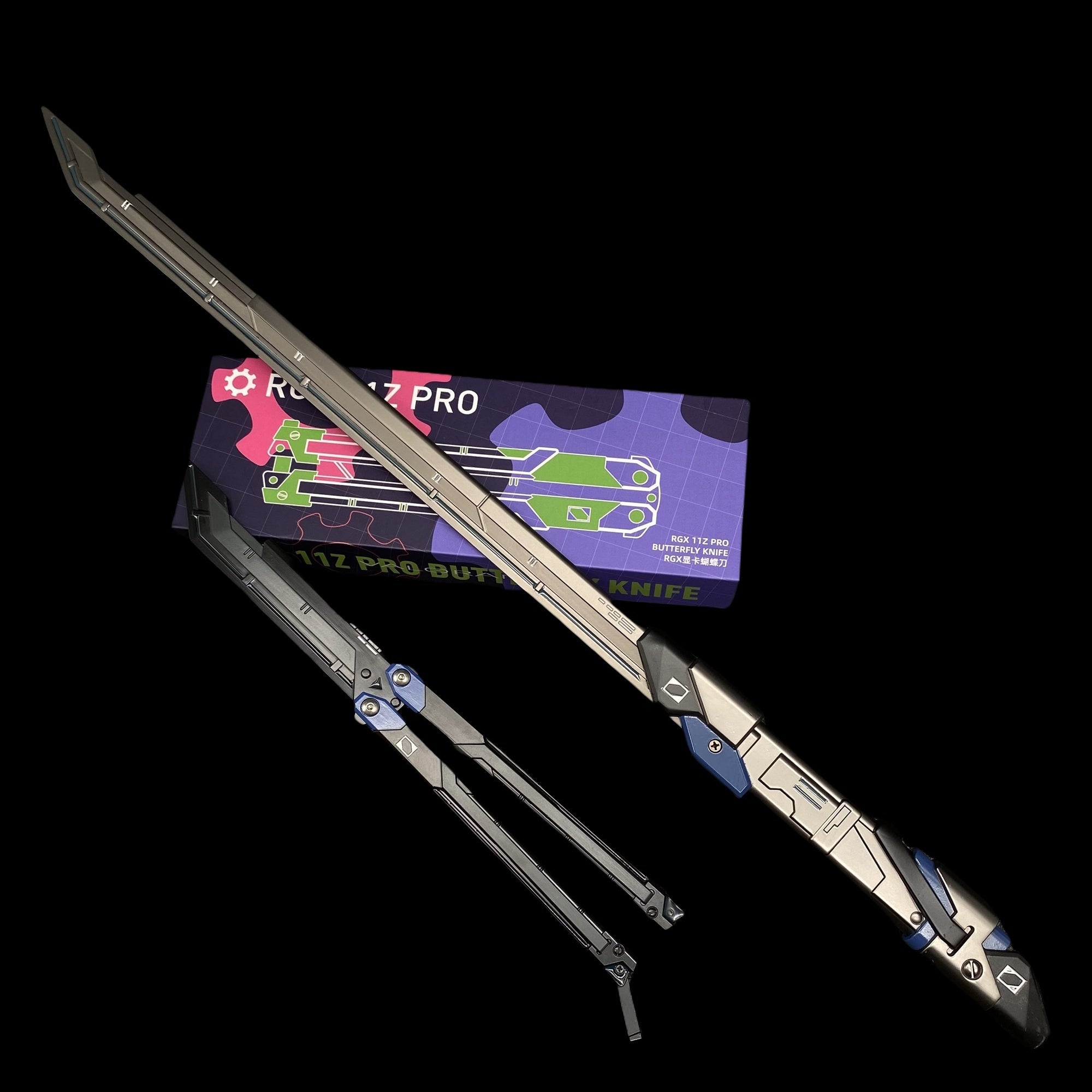 Blue RGX Knife RGX Blade 2 In 1 Pack RGX Knife & Blade - Tophatter Daily Deals