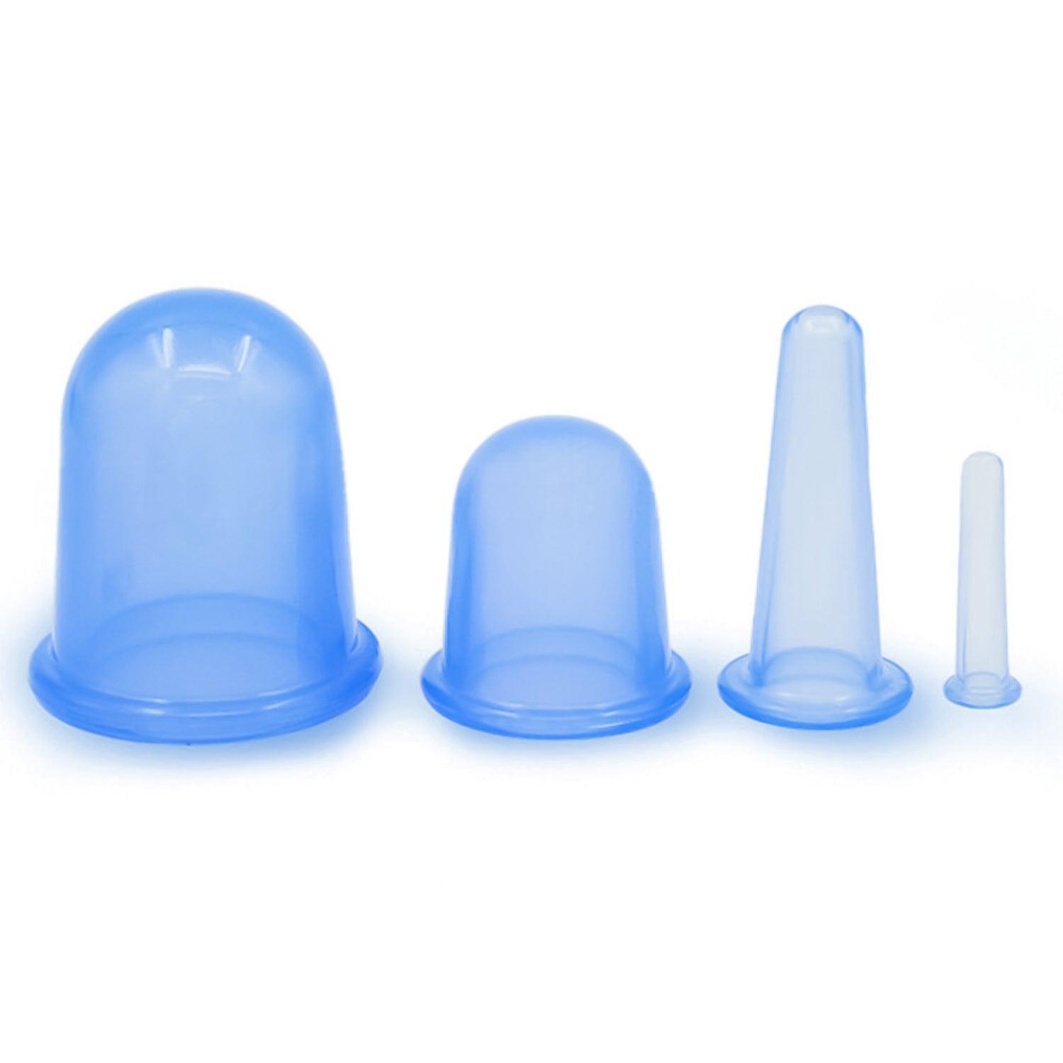 Silicone Cupping Set - Anti Cellulite Cup Massage Roller Vacuum Massage Cup Kit Body Cup Set Blue Health & Beauty - Tophatter Daily Deals