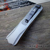 Spartan OTF Knife Grey w/ Blue Spectrum - Spear *Limited Edition* Knife-OTF - Tophatter Daily Deals